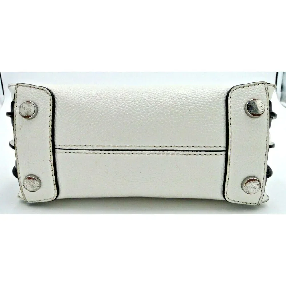 Michael Kors Mercer Medium Accordion Messenger‎  Retail Style In White & Black